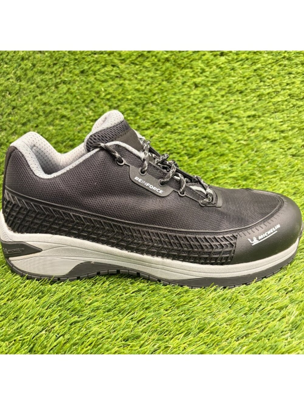 Michelin Latitude Tour Mens Size 10.5E Black Gray Alloy Toe Safety Work Shoes
